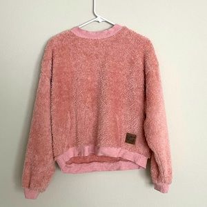 Southern Marsh Fuzzy Pink Sweatshirt